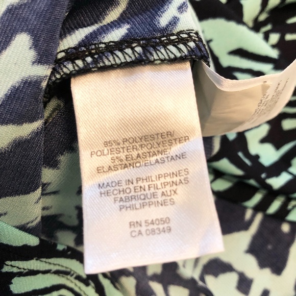 Kasper Dress Green/Black Abstract print.  Size: 8 - Picture 11 of 11